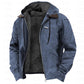 ⏳📢Men’s Plush-Lined Hooded Work Jacket