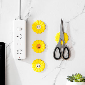 Wall-mounted magnetic sunflower hook（ no drilling required）