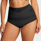 🌸Buy 1 Get 3 Packs✨Plus-Size High-Waist Cross Tummy Control Panties