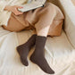 🧦5 Pairs Women's Solid Mid-calf Socks🎁
