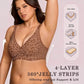 🏆LAST DAY SALE 50% OFF 🔥Super Firming Wirefree Jelly Bra with Leopard Print 👍