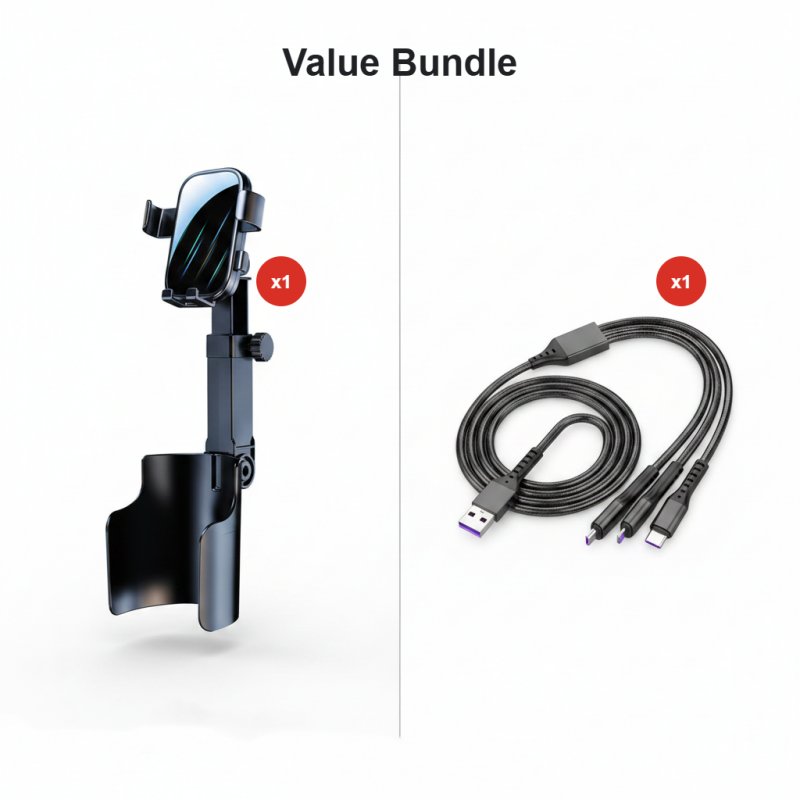 Clamp model with charging cable bundle