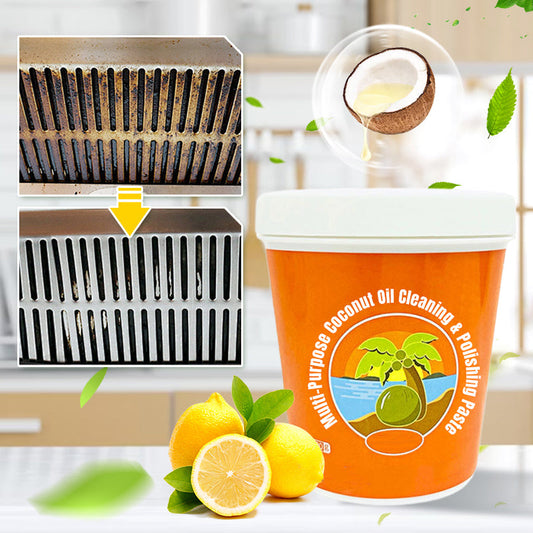 🔥Buy 2 Get 1 Free🔥Multi-Purpose Coconut Oil Cleaning & Polishing Paster 🌿✨
