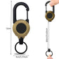 🔑Retractable Carabiner Keychain – 65cm steel lanyard, 100,000 pull cycles. Lightweight & sturdy.
