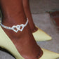 Buy 2 Get 15%💖Heart X Heart Ankle Bracelet🌟