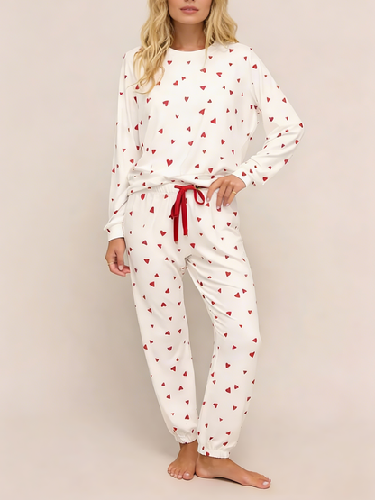 Heart Loungewear Two-piece Set