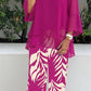 📢📢50% OFF !! ⏰Women's Elegant Flowy Top & Printed Pants Set