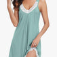 ✨🛍️New Arrivals -Lace Hollow Nightgown – Soft Cotton & Relaxed Fit for All-Night Comfort