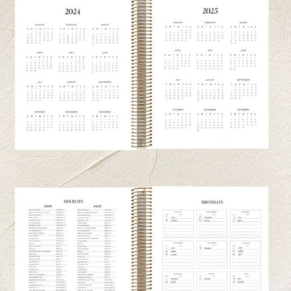 2024-2025 Tages-/Wochenplaner Spiralhefte