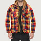 ⏳New Arrivals 50% Off⏰ Quilted lined plaid jacket with hood for men