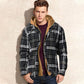 ⏳New Arrivals 50% Off⏰ Quilted lined plaid jacket with hood for men