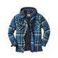 ⏳New Arrivals 50% Off⏰ Quilted lined plaid jacket with hood for men