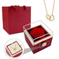 Eternal Rose Box - W/Engraved Necklace & Artificial Rose