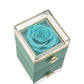 Eternal Rose Box - W/Engraved Necklace & Artificial Rose