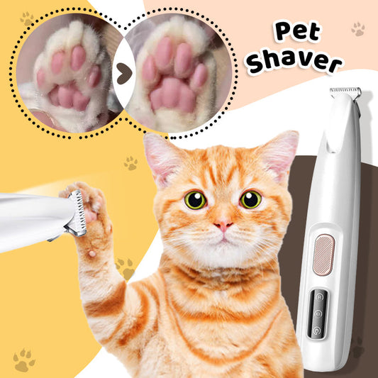 ⏳Limited-time 50% off⏰Waterproof Rechargeable Pet Shaver with LED Light🐱🥰
