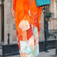 🔥2026 NEW SALES - 50% OFF🔥Floral Print Loose Long Dress with Half Sleeves