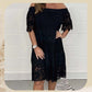 🔥Summer Hot Sale 50% Off 😍Handmade Lace Hollow Patchwork Strapless Dress