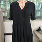 Women's V Neck Ruffle Casual A-Line Flowy Swing Shift Dress