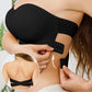Strapless Wireless Bra with Crossover Side Closure