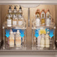 Acrylic Pull-Out Storage Organizer: Multi-Compartment & Practical