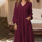🌸Hot Sale 50% OFF💖Women's Casual Versatile Loose V-Neck Dresses