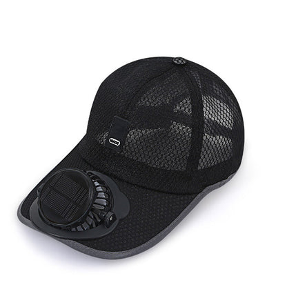 🌞 50% OFF NOW! 🍃 Breathable Baseball Cap with Solar Fan – Dual Power, 360° Adjustable Fan & UPF50+ Protection 🧢