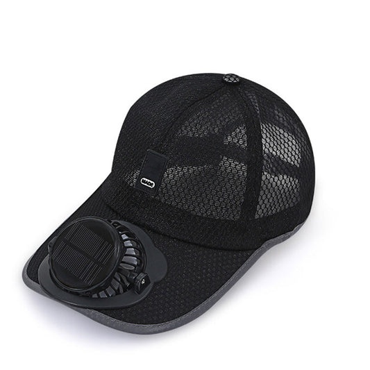 🌞 50% OFF NOW! 🍃 Breathable Baseball Cap with Solar Fan – Dual Power, 360° Adjustable Fan & UPF50+ Protection 🧢