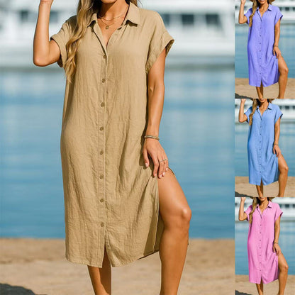 🥳2026 HOT SALE🥳💞Women's Fashion & Versatile Shirt Dress