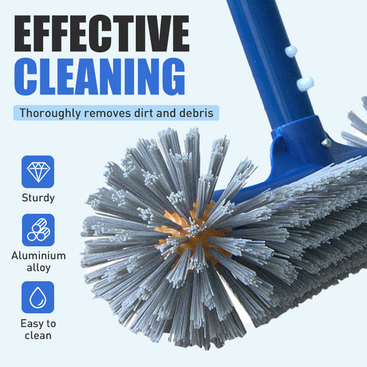 Effective Pool Cleaning Brush Head with Round Ends