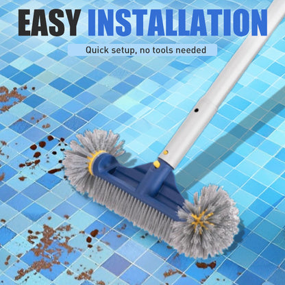 Effective Pool Cleaning Brush Head with Round Ends