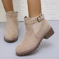 🔥Women's Solid Elastic Low Heel Ankle Boots