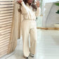 Women’s Pullover Top & High Waist Pants Set