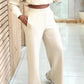 Women’s Pullover Top & High Waist Pants Set
