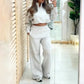 Women’s Pullover Top & High Waist Pants Set