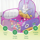 Foldable Children Ball Pool with Basketball Hoop