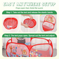 Foldable Children Ball Pool with Basketball Hoop