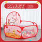 Foldable Children Ball Pool with Basketball Hoop