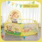 Foldable Children Ball Pool with Basketball Hoop