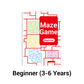 Four-Level Progressive Maze Book Set for Children