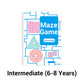 Four-Level Progressive Maze Book Set for Children