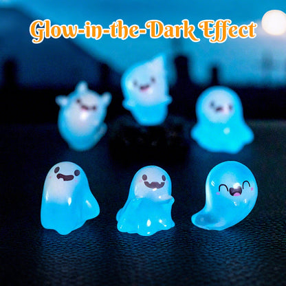 👻Cute Glow-in-the-Dark Mini Ghost Figurines