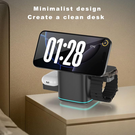 3-in-1 Wireless Magnetism Fast Charging Stand