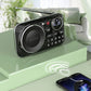 Multifunktionell bärbar Bluetooth-radio och inspelare