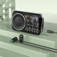 Multifunktionell bärbar Bluetooth-radio och inspelare