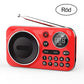 Multifunktionell bärbar Bluetooth-radio och inspelare