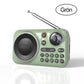 Multifunktionell bärbar Bluetooth-radio och inspelare
