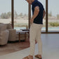 Men's Classic Solid Color Dress Pants with Pockets