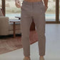 Men's Classic Solid Color Dress Pants with Pockets