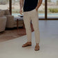 Men's Classic Solid Color Dress Pants with Pockets