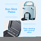 Compact Multi-Function Fast Heating Sandwich Maker
